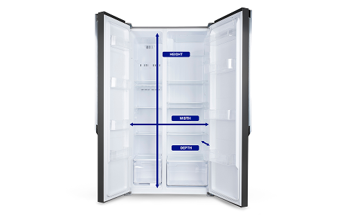 Measure the height of the inside of your fridge in inches